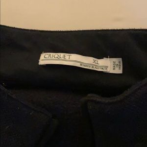 Criquet zip up
